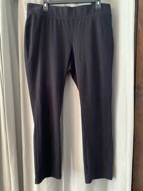 Lands’ End Black Starfish Slim Leggings, Women’s Size Petite Large
